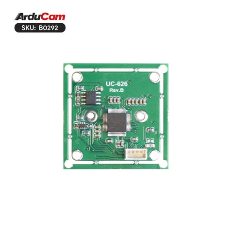 4K 8MP IMX219 Autofocus USB Camera Module With Built In Microphone for PC Mac Streaming, shown from front view on white background