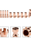 Ultimate 11-Piece Plasma Cutter Tips And Nozzles Kit Made For Procut 55 And 80 Series Machines, copper components for precise cutting.