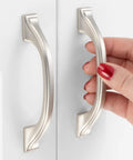 10 Pack 3 Inch Brushed Nickel Cabinet Pulls Satin Nickel Cabinet Handles For Cabinets Drawers Dressers Cupboards And Vanities With Included 1 Inch And One Half Inch Screws Durable Solid Metal Rust Resistant