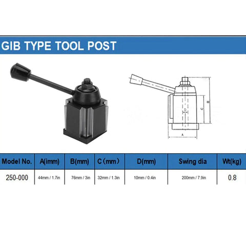 Wedge Type Tool Post Piston Quick Changing Boring Holder For CNC Lathes Beefed Up Hardened High Speed Steel Boring Bar diagram