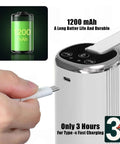 On The Go 5 Gallon Water Dispenser Pump With USB Type C Charging Foldable Spout Digital Display Food Grade Hose featuring USB-C charging port and 1200 mAh battery