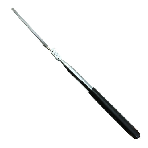 Beefy Heavy Duty Telescoping Circular Mirror With Adjustable Ball Joint For Precise Angles, 3.25 Inch Mirror, 11 To 15 Inch Extendable Handle