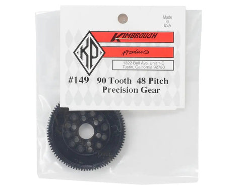 149 90 Tooth Spur Gear 48 Pitch For RC Cars And Trucks Upgrade in package, black 90T gear visible, precision fit for RC hobby use