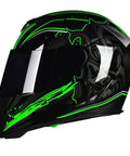 Four Seasons Full Face Motorcycle Helmet With Flip Up Double Visors DOT Approved For Adults Men And Women Off Road Motocross Racing