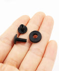 Dang Tough And Zero Drama Rig 21 Set Chicago Screw Kit for Kydex and Leather Gun Holsters includes screws and slotted nuts.