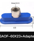 SAOF Oval Silicone Suction Cup For Industrial Pneumatic Manipulator. G1/4 Thread Adapter. 60x23mm heavy duty gripper.