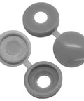 No Brainer Hinged Screw Cover Caps In Small Gray Build With A Nifty Two Piece Frame for snap-on protection of bare fasteners.