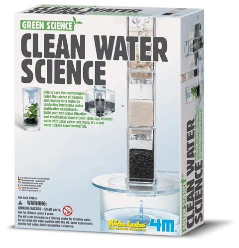 DIY Water Filtration Kit For Kids Hands On Science Fun To Build Your Own Water Purification Plant Solar Powered Disinfection Real World STEM Learning Toy For Home And Classroom product box
