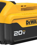Heavy Duty Shop Beast 20V Max Cordless Power Tool Battery With 4.0 Ah Capacity and Smart Led Charge Indicator, side view.