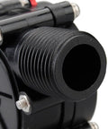 Close-up of 10W Water Turbine Generator For DIY Micro Hydroelectric Power Off Grid Charging 12V DC Supply showing the outlet.