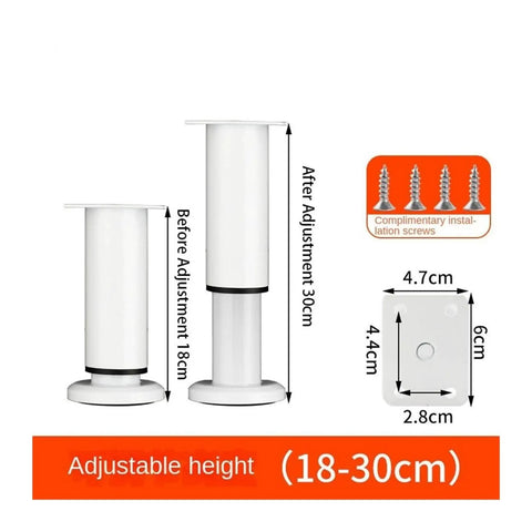 Adjustable Stainless Steel Furniture Legs Replacement 1 Pack Height Boost Table Feet Sofa Leveling Feet Durable Silent Hardware