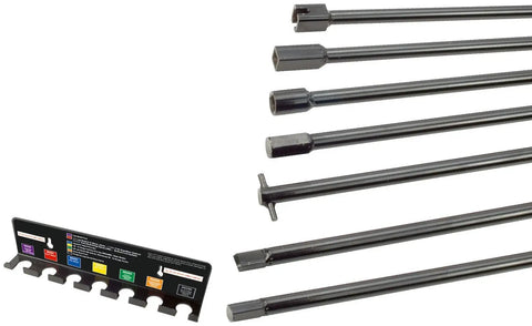Must-Have Heavy Duty Seven Piece Spare Tire Retrieval Tool Kit With Lower And Raise Pulleys For Cradle Suspended Tires