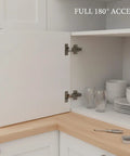 180 Degree Straight Arm Cabinet Hinge For Full Overlay Doors With Soft Close Damping Built To Last Heavy Duty Corner Kitchen