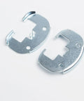 Metal parts of Five Piece Drawer Slides With Metal Backing And Screws, Center Mount Track Guides And Glides For Dressers And Nightstands