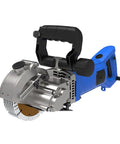 Heavy Duty Handheld Wall Chaser And Deep Slotting Rig For Brick Concrete Masonry Cuts with dust guard and grip handle.