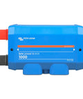 Modular M10 Dc Bus Bar Battery Connector With Four Secure Terminals For Positive Negative And Ground Hookups Rock Solid Connectivity For Rv Marine Solar Off Grid Setups No Mess Straight Up Ready To Roll, blue casing with lugs.