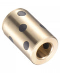 Hassle Free 8Mm Bore 15Mm OD Brass Graphite Bushings Self Lubricating Sleeve Bearings with graphite dots for smooth operation.