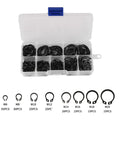 Heavy Duty C Clip Washers Kit 200 Pieces M6 To M20 Pro Grade Carbon Steel Set in box