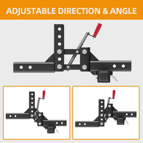 Manual Heavy Duty Implement Lift For ATV UTV With 2 Inch Receiver adjustable angle