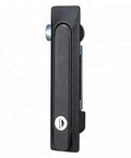 Slick Swing Handle Lock For Cabinet Doors And Industrial Automation Gear Rock Solid Flush Mount Design visible side view.