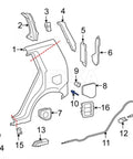No Sweat Repairs With This 10 Pack Heavy Duty Fuel Door And Specialty Rivet Kit Designed Tight For Toyota And Lexus Rides Like Camry Corolla Highlander Prius Chr4runner Swapping In Pn 9026906017 90269a0005 For A Clean Install showing different fuel door components and rivets.