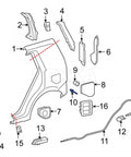 Straight Up Fix With Twenty Hella Tough Fuel Door Rivets And General Purpose Specialty Hardware For Toyota Lexus Camry Corolla Prius Highlander ChRxB And Everyday Driver Rig Upgrades, detailed parts diagram.