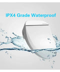 Electric Bidet Toilet Seat Cover Pumping Heat With Built In Led Night Light And Kid Safe Bench shown with IPX4 waterproof feature.