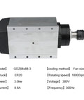 Works Like A Charm 3.0KW Cnc Router Spindle Motor Air Cooled Assembly with ER20 Nose and Aluminum Body for Precision Milling