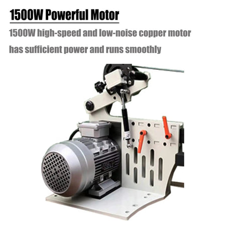 Pro Level Heavy Duty Belt Sander And Knife Grinder With Variable Speed Control, Smooth Rolling Grinding Wheel, Rock Solid Double Layer Workstand Built Tough For Steel Polish And Fine Woodwork 220V with 1500W motor.