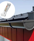 Installed 25 Pack 5 Inch Pre Assembled Aluminum Gutter Hangers With Pre Inserted Screws Quick Screw Clips Hidden Bracket