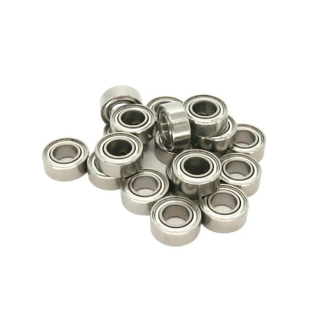 10 Piece Set Hybrid Ceramic Bearing 5x10x4 Mm Shielded Orange For RC Cars And Fishing Reels Ultra Low Friction Stainless Steel Ball SMR105ZZ