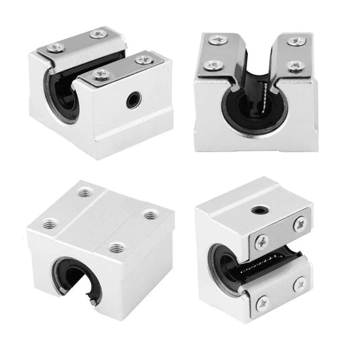 Pro Grade Beefy Linear Rail SBR10 300mm 500mm 600mm 1000mm Set With Four SBR10UU Bearing Blocks For CNC Machines, close-up view