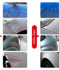 Before and after using Induction Dent Repair Kit For Paintless Dent Removal And Auto Body Fixes With Digital Display Power and Time 220V Hot Box Tool Fast Car Dent Puller for Door Dings and Minor Dents