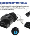 Ignition Key Switch For ATV Ranger RZR Scrambler Sportsman 550 500 570 800 900 4x4 Replacement OEM 4012166 4011142 6 Pin 4 Position