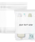 Top Shelf Nine By Twelve Inch Clear Plastic Ziplock Bags Quick Snap Zip Seal And Writable White Label Blocks Five Hundred Count storage for toiletries