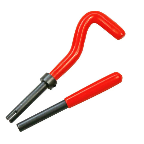 15 Piece M10 X 1.0mm Thread Repair Kit Insert Set For Auto And Home Repairs High Speed Steel with red handle hand tools