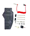 Components of Outboard Remote 703-48205-16 Side Mount 10 Pin Push To Open Replacement Control Box for marine boat installation.