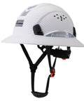 Full Brim Hard Hat With Ventilation And 6 Point Adjustable Ratchet Suspension ANSI Z89.1 Type 1 Class C OSHA Approved Safety Helmet