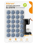 Self Adhesive Appliance Sliders 24 Pcs Small Appliance Rollers Caster Wheels For Mixer Coffee Maker And Air Fryer Easy Glide Elevation To Protect Countertops Prevent Water Contact And Make Moving Heavy Gadgets A Breeze packaging