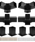 Heavy Duty Pergola Kit With 3 Way Corner Brackets Gazebo Hardware Set For Patio Backyard Outdoor Use Durable DIY Brackets