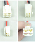 4 Pin 2 Wire Battery Wiring Harness For Dirt Quad Dune Buggy And Ground Force Models Fits MX350 MX400 PR200 Pocket Mod close-up