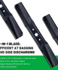54 Inch Mower Blades Replacement for Cub Cadet 94205056A For Ultima ZT2 XT1 XT2 with 6 Star Center Hole, side view