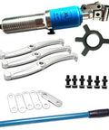 Pro 20 Ton Hydraulic Puller Kit 3 In 1 Machine With Adjustable Jaws Wheel Bearing Separator For Gears Bushings Pulleys Made From Forged Steel Yoke Twin Or Triple Legs For Auto Shops And Mechanics Fixing Stuck Parts With Reliable Power., 20 ton hydraulic puller kit with forged steel jaws, separator plates, bolts and handle