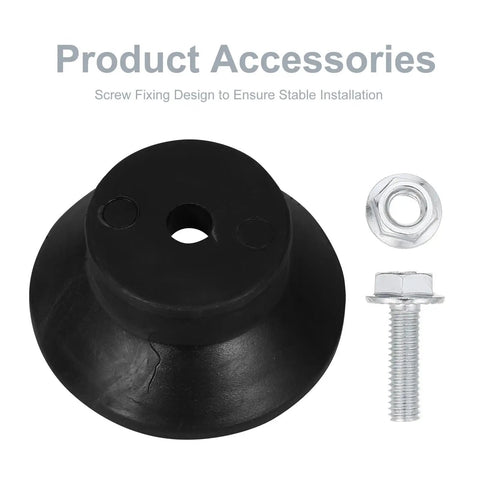 Get Your 3D Printer Level And Smooth With These Four Black Rubber Anti Vibration Pads designed for stable installation with screw fixing.