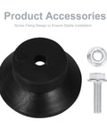 Solid 4 Piece 3d Printer Anti Vibration Feet Pads Rock Solid Rubber Shock Absorbers showing black rubber pad and screw components.