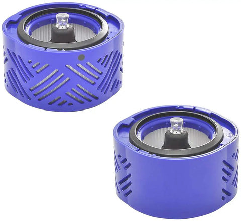 Two post filters from Six Pack Replacement Vacuum Filter For Dyson V6 Cordless Stick Vacuum With Three Post Filters And Three Pre Filters Replaces Part 96566101 And 96674101 Not Compatible With V7 Or V8