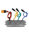 Tool Free Universal Electric Scooter Controller Replacement Part For Electric Skateboards Easy Plug And Play Upgrade No Special Tools Needed For Quick Swap Or Custom Build, showing silver aluminum casing and colored wires