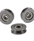 V Groove Bearings Pack Of 20 V623ZZ Guide Pulleys 3x12x4mm Miniature Carbon Steel Bearings for Rail Track Linear Motion System