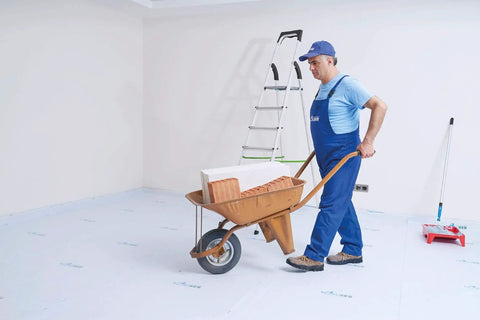 Temporary Floor Protection Roll 36 Inch By 100 Foot Anti Slip Surface Easy To Apply Paint Proof Reusable Durable during moving