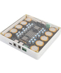 Heavy Duty Dc Power Conditioner 5V To 25V Offering 10 Amp Clean Juice Filter module in transparent casing with capacitors.